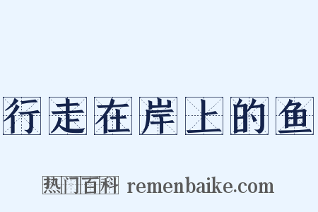 行走在岸上的鱼是什么意思的图片